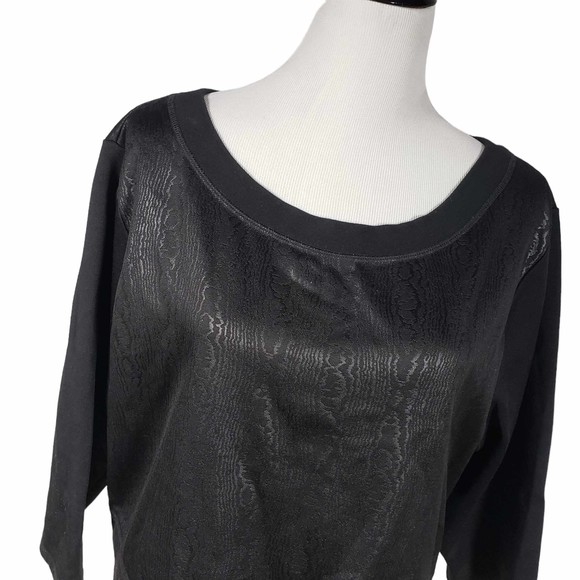 Sophie Theallet for Livi Active Plus Size 18/20 Black Pullover Crop Sweatshirt - Picture 2 of 8